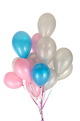 Image showing Balloons in strings