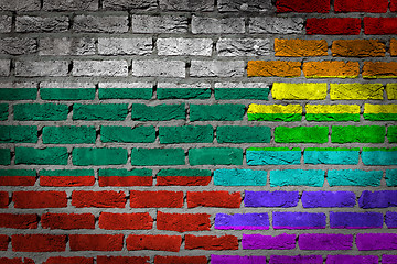 Image showing Dark brick wall - LGBT rights - Bulgaria