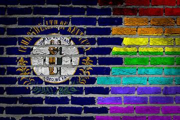 Image showing Dark brick wall - LGBT rights - Kentucky