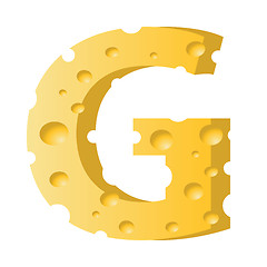 Image showing cheese letter G