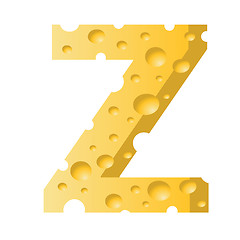 Image showing cheese letter Z