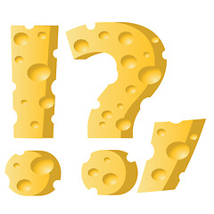 Image showing cheese question mark