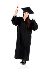 Image showing Graduation girl