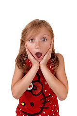 Image showing Surprised young girl.