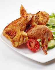 Image showing grilled chicken wings