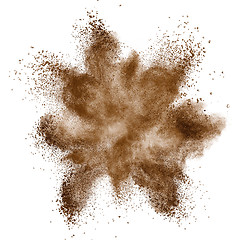 Image showing Coffee explosion isolated on white