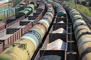 Image showing transportation of oil products by rail