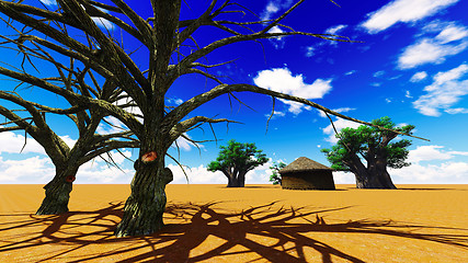 Image showing African village