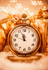 Image showing Christmas pocket watch