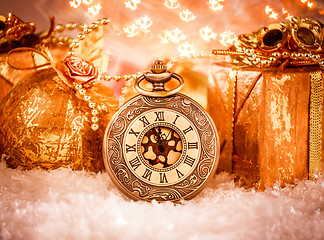 Image showing Christmas pocket watch