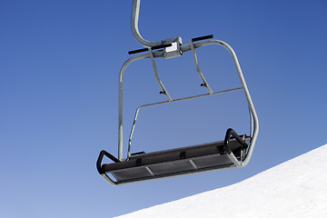 Image showing Chair-lift close-up view