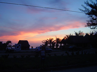 Image showing porto escondido sunset 1