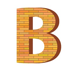 Image showing brick letter B