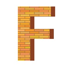 Image showing brick letter F