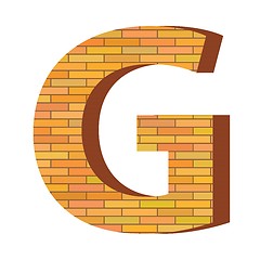 Image showing brick letter G