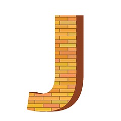 Image showing brick letter J