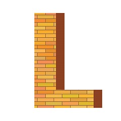 Image showing brick letter L