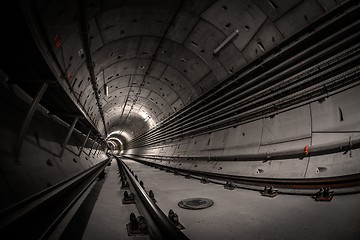 Image showing Underground tunnel for the subway