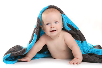 Image showing Happy Adorable Baby on a White Background