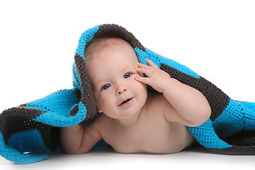 Image showing Happy Adorable Baby on a White Background