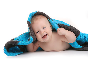 Image showing Happy Adorable Baby on a White Background