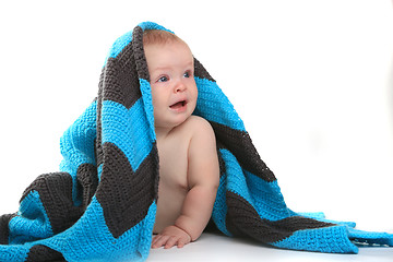 Image showing Happy Adorable Baby on a White Background