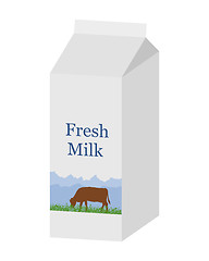 Image showing Bio milk carton