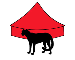 Image showing Cheetah in circus 