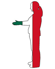 Image showing Mexican handshake