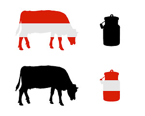 Image showing Austrian milk cow