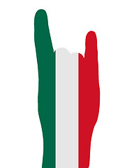 Image showing Mexican finger signal