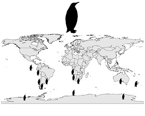 Image showing Penguins range