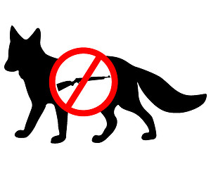 Image showing Do not shoot fox