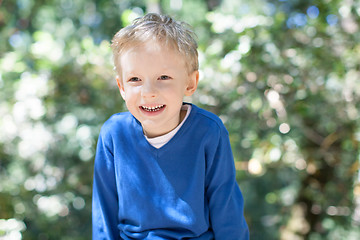 Image showing kid in forest