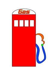 Image showing Cartoon Gas Pump