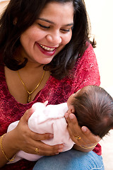 Image showing Joy of motherhood