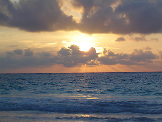 Image showing sunrise tulum