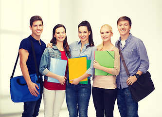 Image showing group of smiling students standing