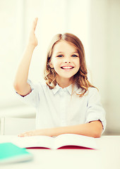 Image showing student girl studying at school