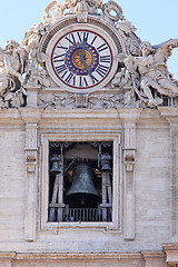 Image showing Clock and bell