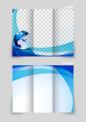 Image showing Tri-fold brochure template design