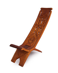 Image showing Unique wooden chair from Suriname