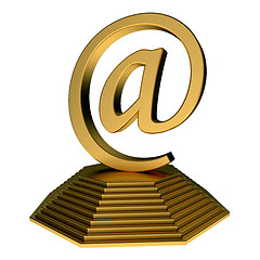 Image showing email icon statue