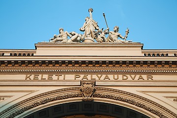 Image showing Railway station Keleti in Budapest