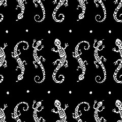 Image showing Lizards. Seamless pattern.