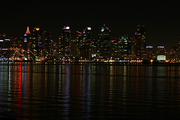 Image showing San Diego Skyline Night