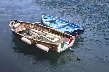 Image showing Two Wooden ships