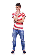 Image showing Full length casual trendy man