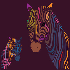 Image showing Zebra. Vector illustration.