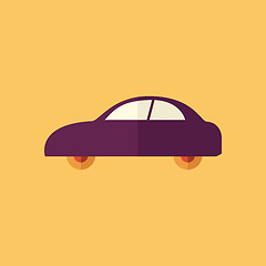 Image showing Car. Transportation Flat Icon